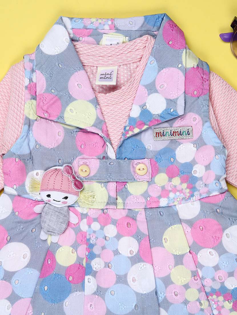 girls printed round neck full length set - 22028030 -  Standard Image - 2