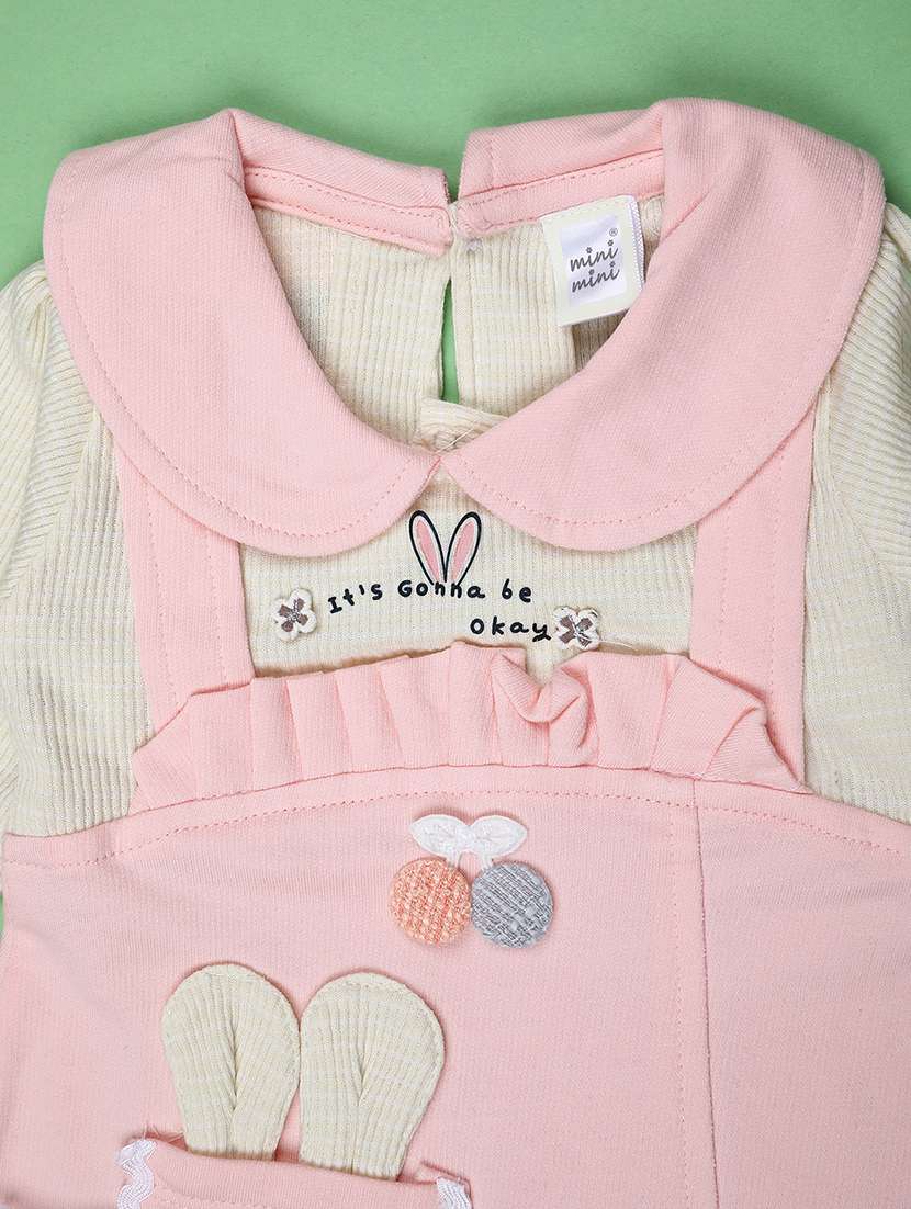 girls solid  round neck full length set - 22028032 -  Standard Image - 2