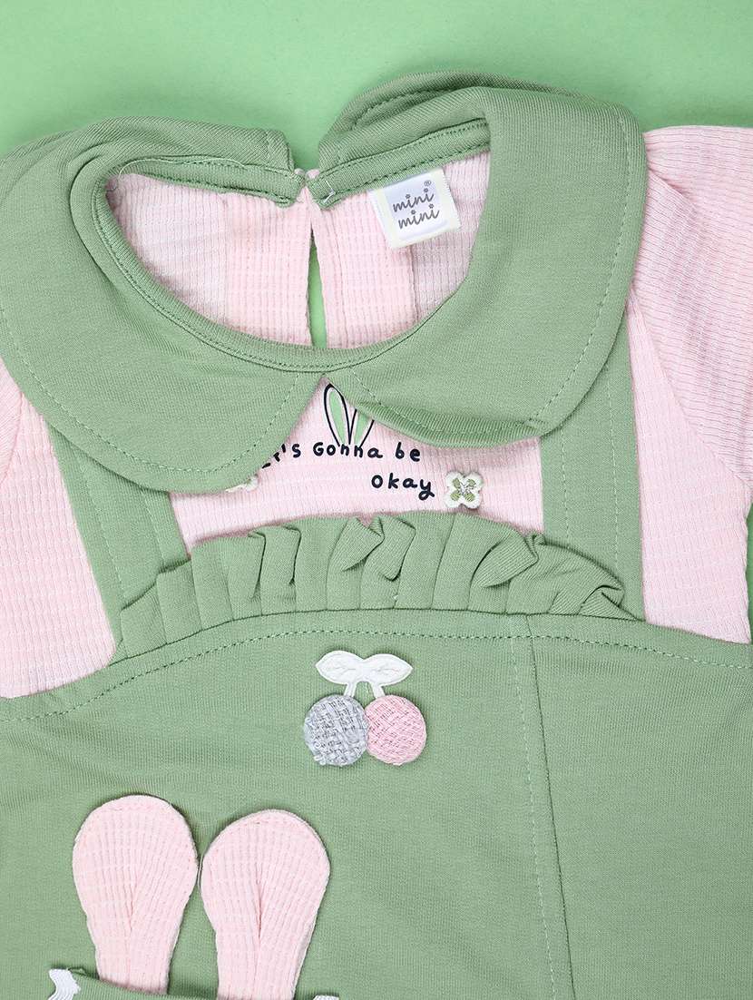 girls solid  round neck full length set - 22028033 -  Standard Image - 2