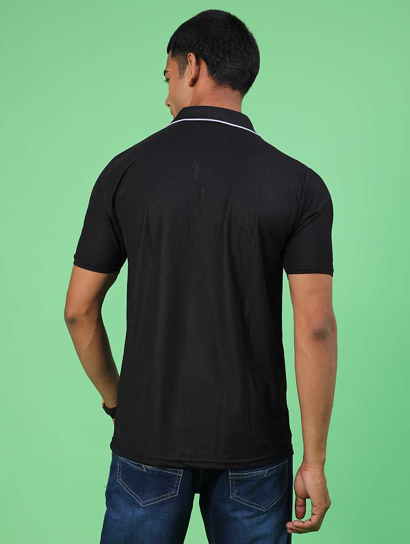men solid short sleeve regular fit polo t-shirt - 22028048 -  Standard Image - 2