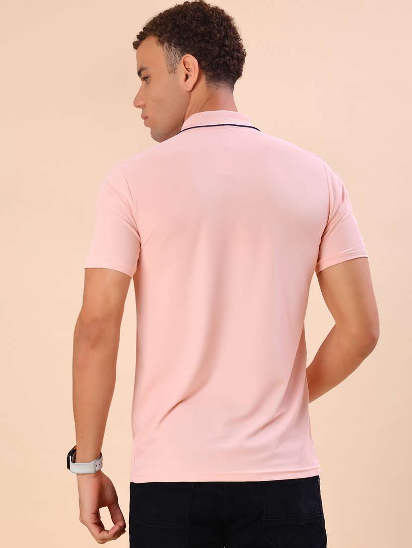 men solid short sleeve regular fit polo t-shirt - 22028054 -  Standard Image - 2