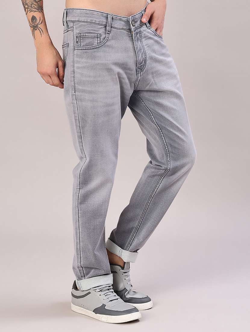 men washed mid rise full length jeans - 22028105 -  Standard Image - 2