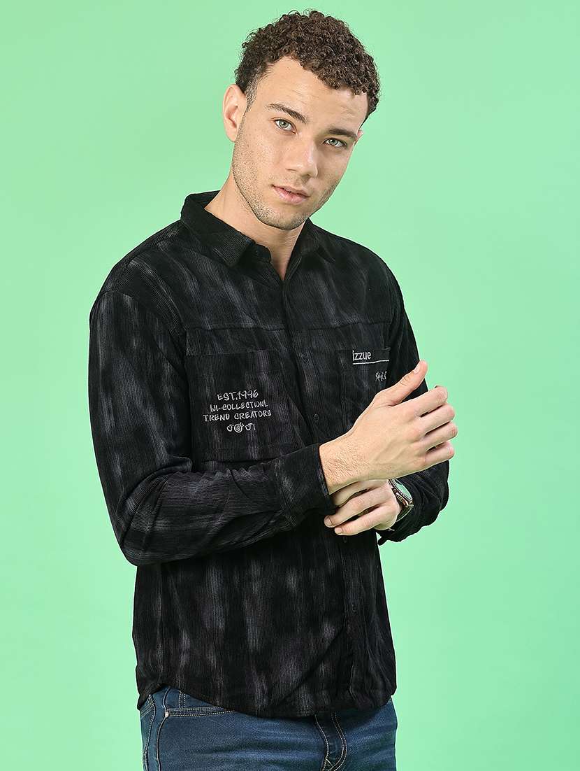 men printed long sleeve regular fit casual shirt - 22028149 -  Standard Image - 2