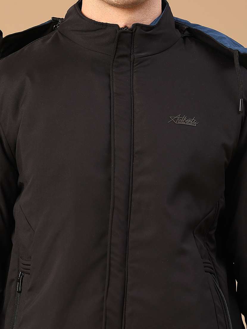 men solid long sleeve reversible bomber jacket - 22028232 -  Standard Image - 2