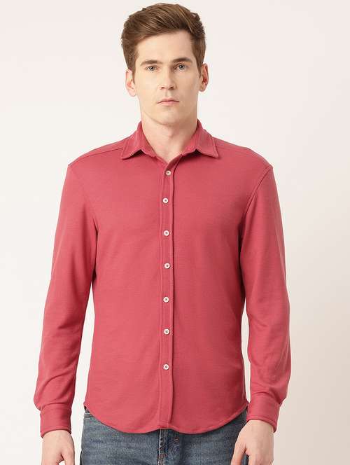 men solid long sleeve regular fit casual shirt - 22028520 -  Standard Image - 0