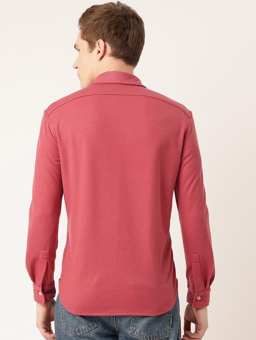 men solid long sleeve regular fit casual shirt - 22028520 - Standard Image - 2