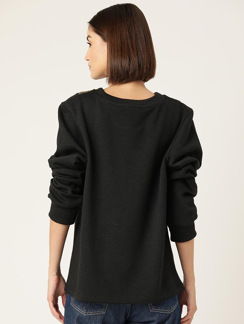 multi colored cotton blend color block sweatshirt - 22028963 - Standard Image - 2