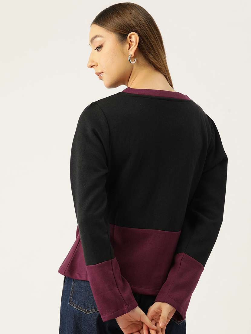 women color blocked long sleeve cardigan - 22028973 - Standard Image - 2
