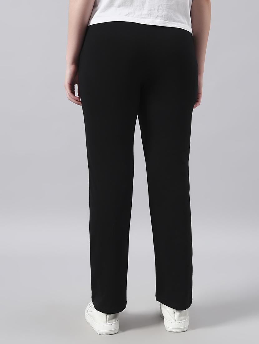 women solid mid rise regular fit track pant - 22029044 - Standard Image - 2