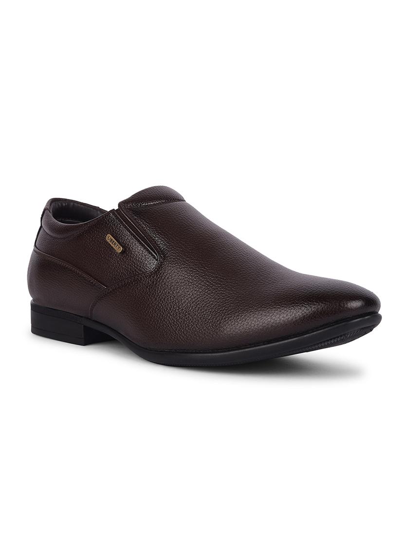 men solid slip on formal shoes - 22029095 - Zoom Image - 0