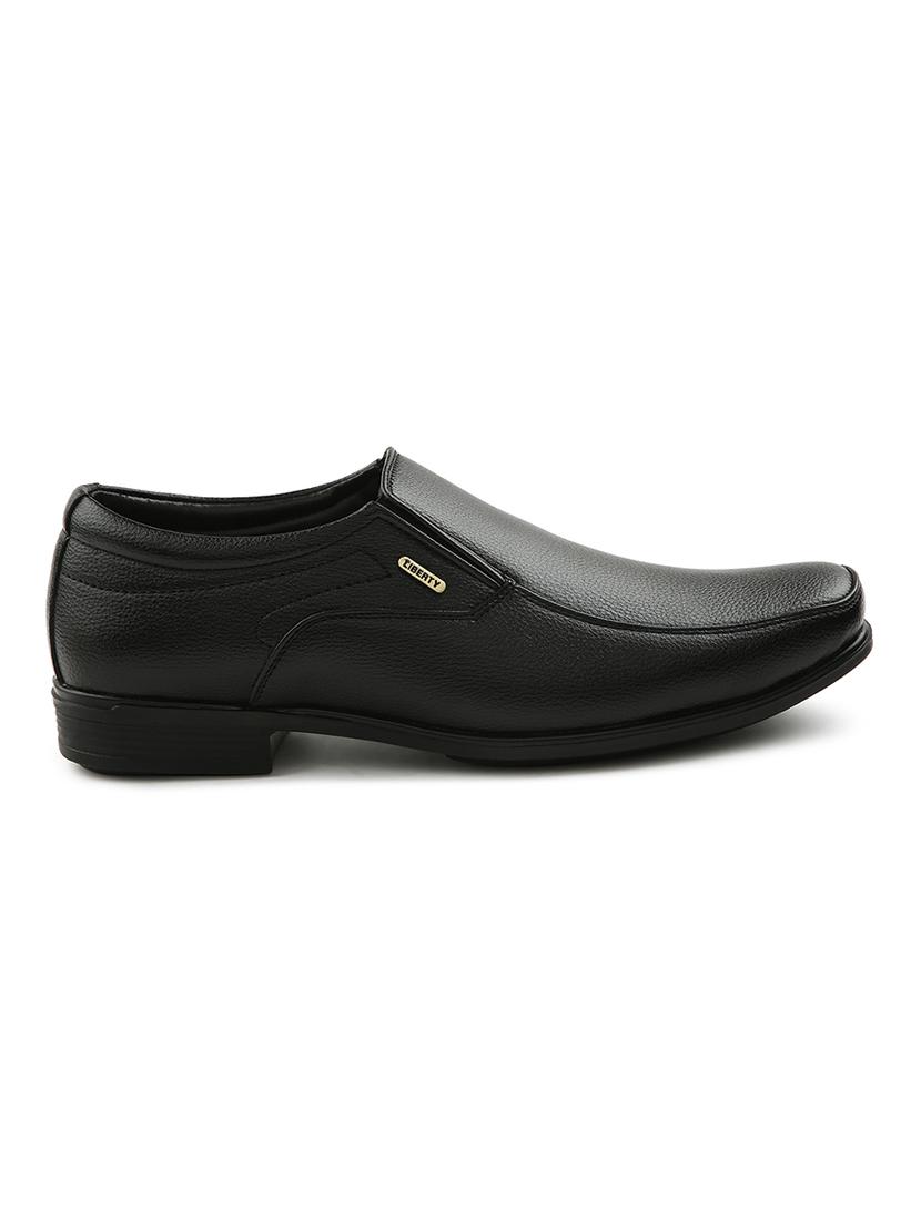 men solid slip on formal shoes - 22029096 - Standard Image - 2