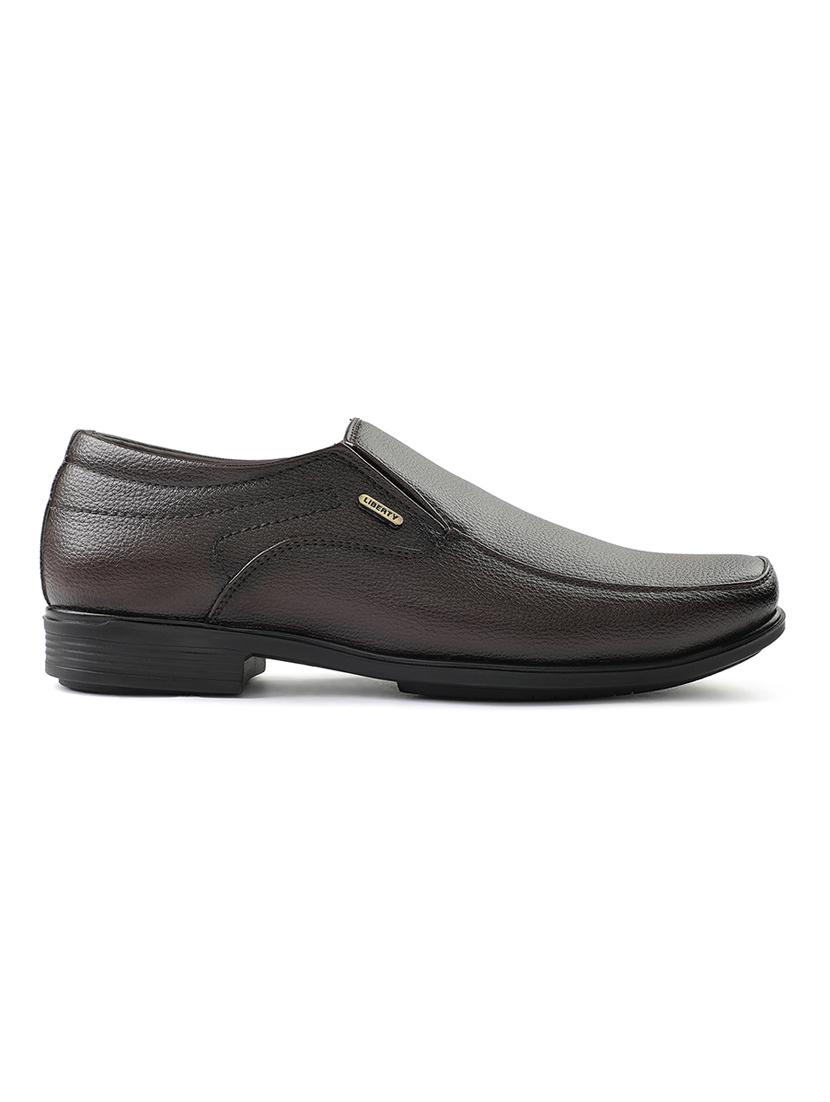 men solid slip on formal shoes - 22029097 - Standard Image - 2