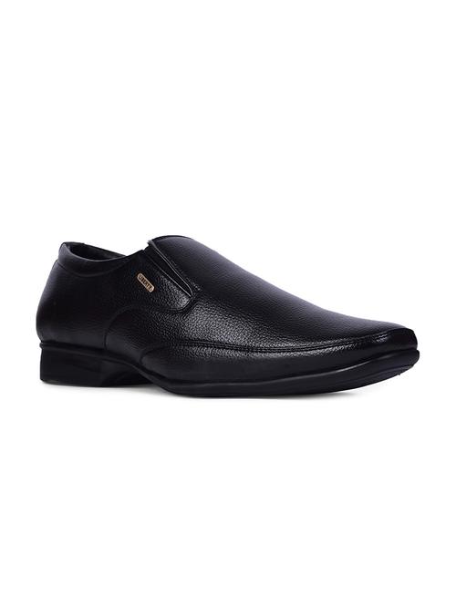 men solid slip on formal shoes - 22029098 - Standard Image - 0