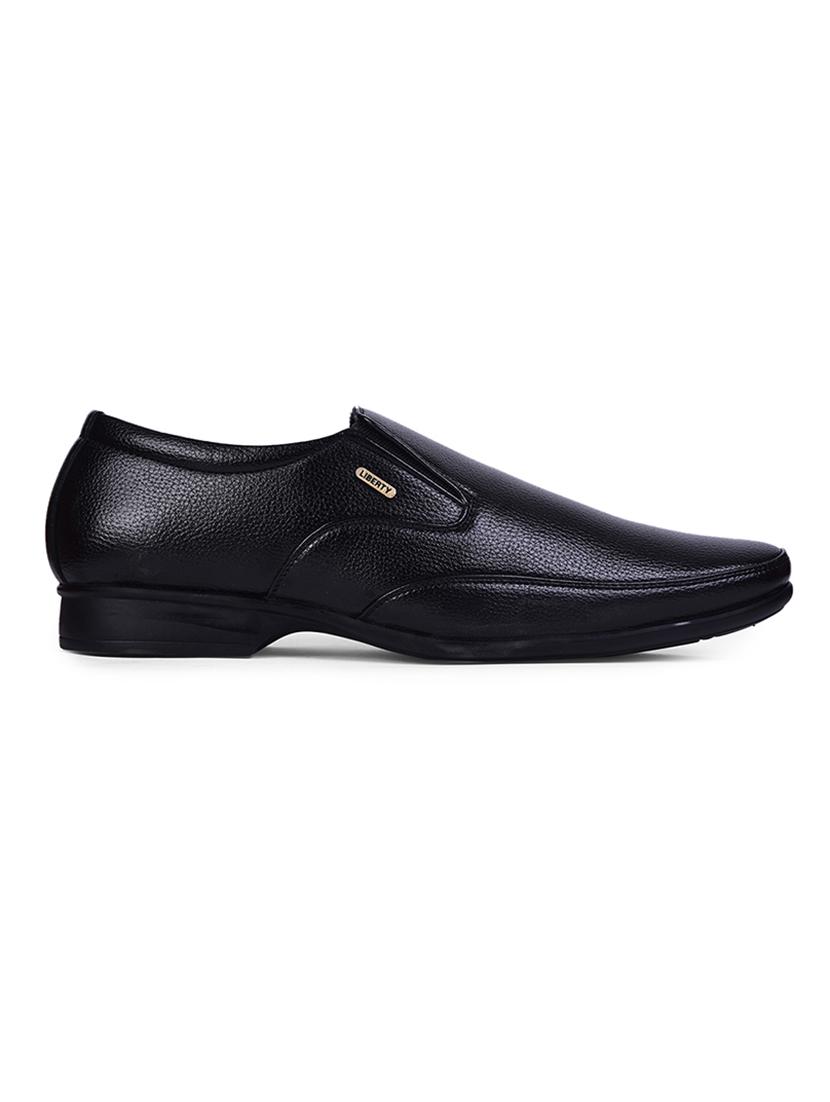 men solid slip on formal shoes - 22029098 - Standard Image - 2