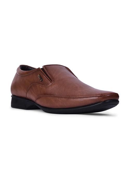 men solid slip on formal shoes - 22029099 -  Standard Image - 0