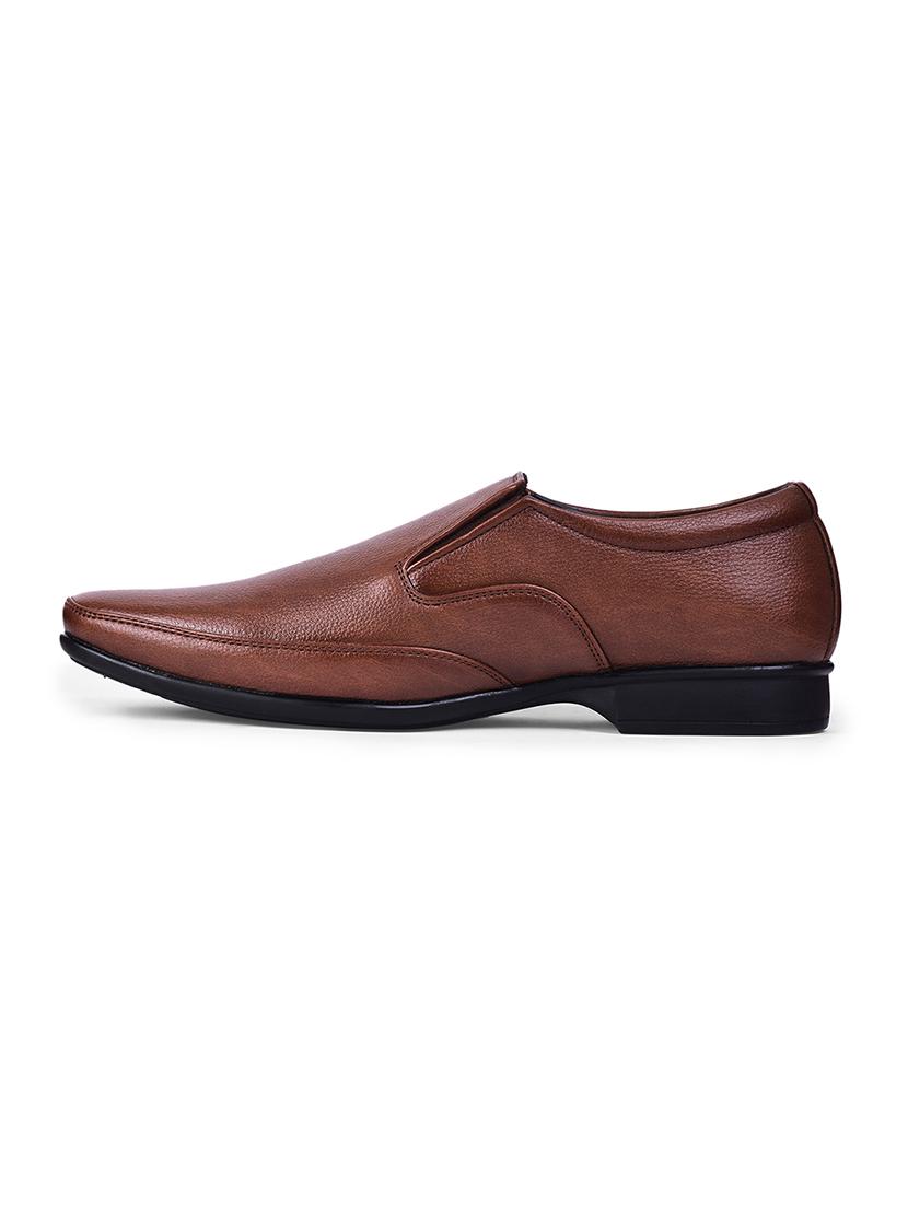 men solid slip on formal shoes - 22029099 - Standard Image - 2