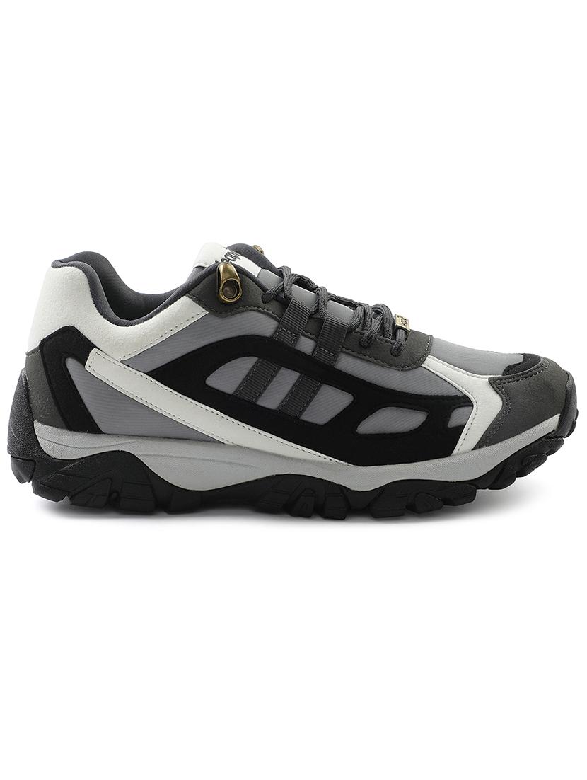 men grey lace up sport shoe - 22029131 - Standard Image - 2
