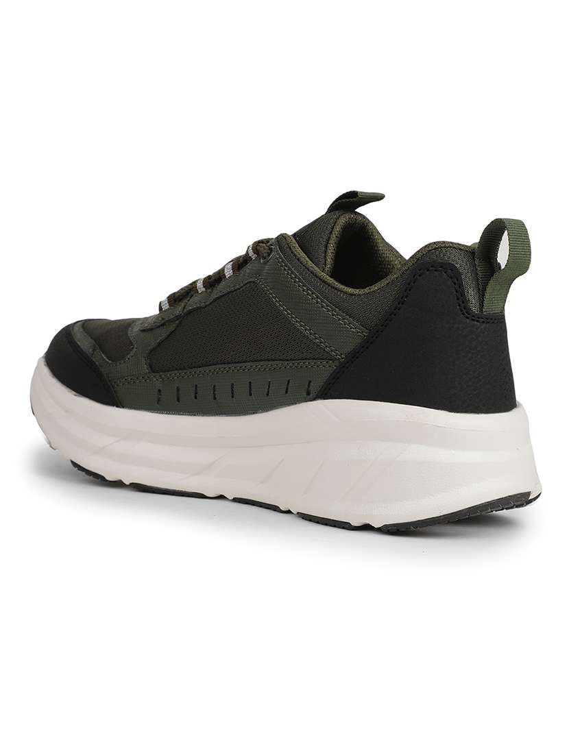 men olive lace up sport shoe - 22029136 -  Standard Image - 2