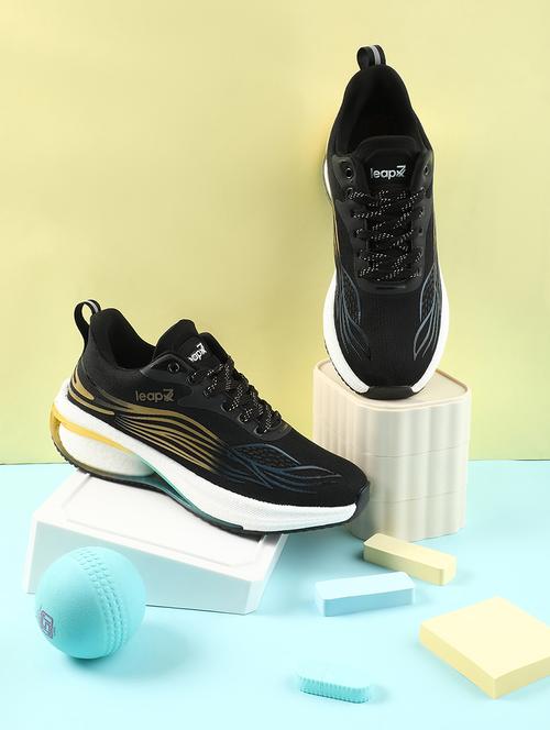 men black lace up sport shoe - 22029154 - Standard Image - 0