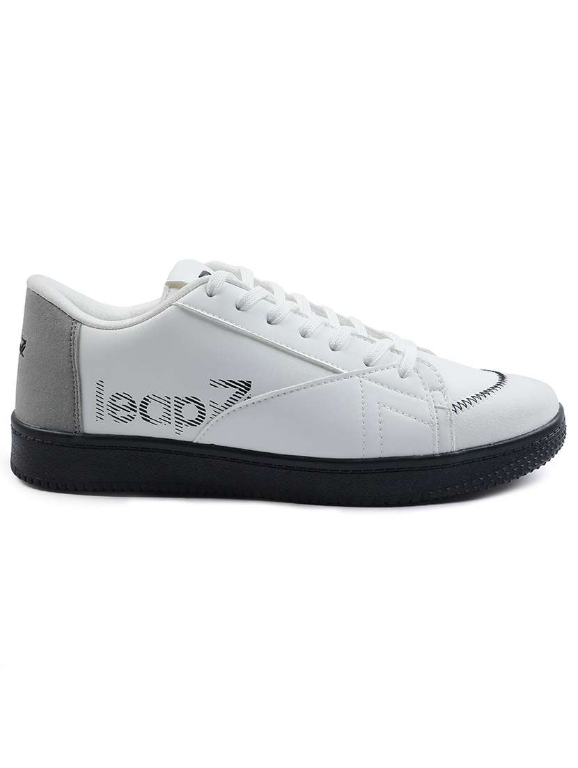 men white lace up sneaker - 22029169 -  Standard Image - 2