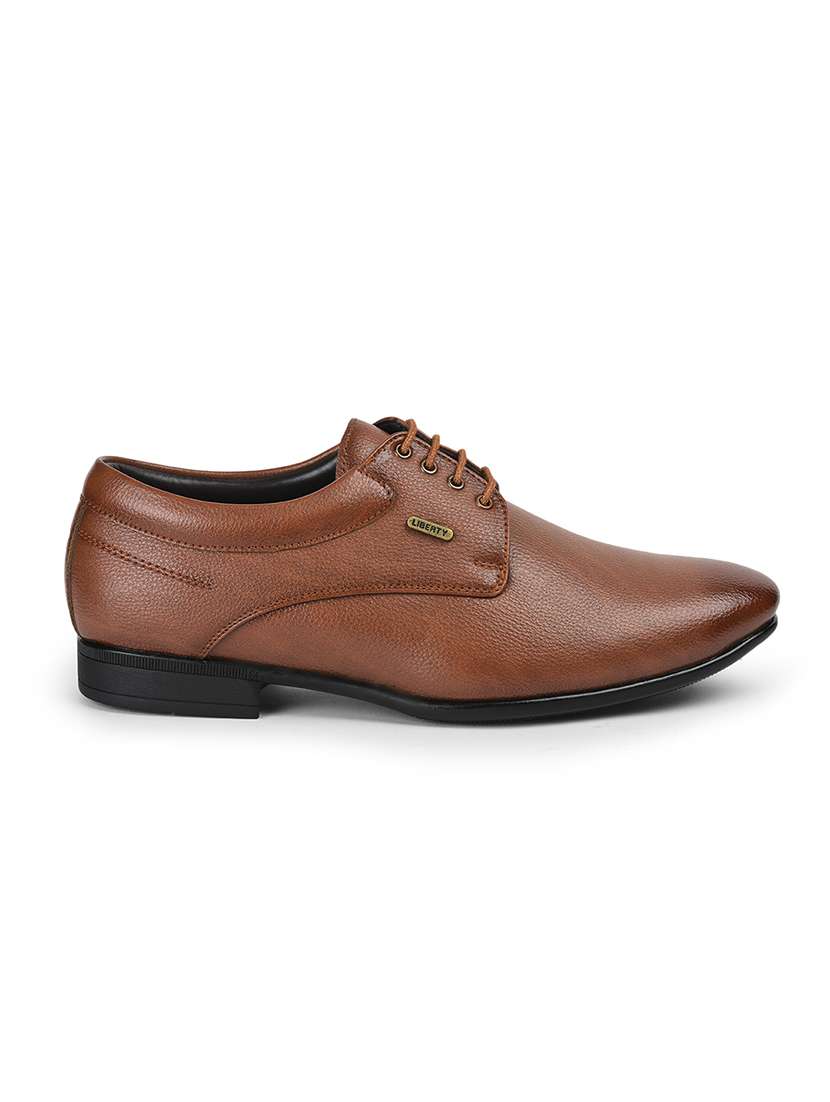 men tan lace-up derby - 22029188 -  Standard Image - 2