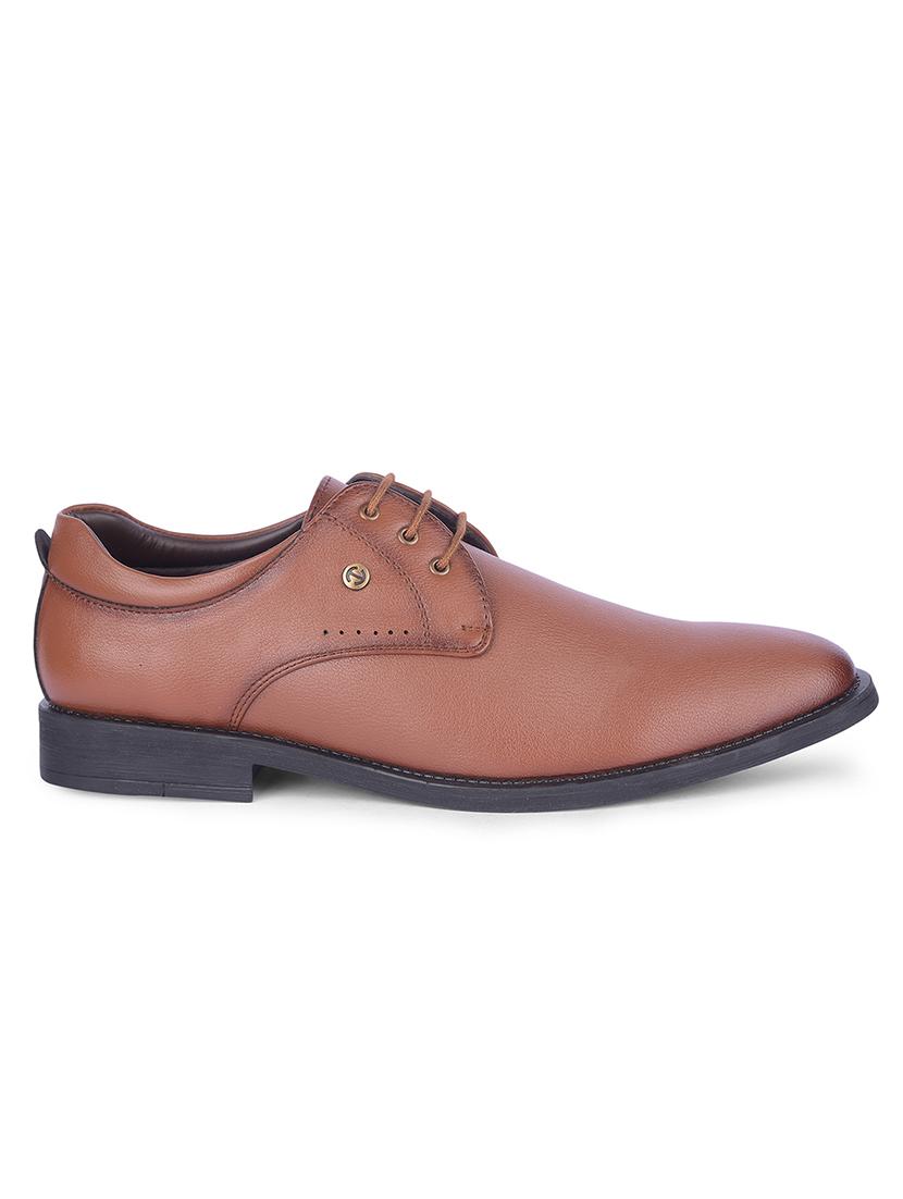 men tan lace-up derby - 22029195 - Standard Image - 2