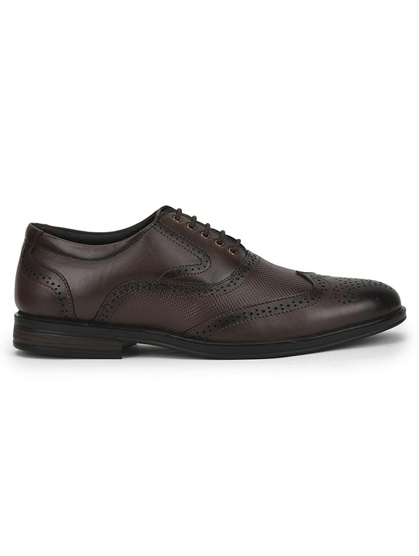 men brown lace-up brouge - 22029222 - Standard Image - 2