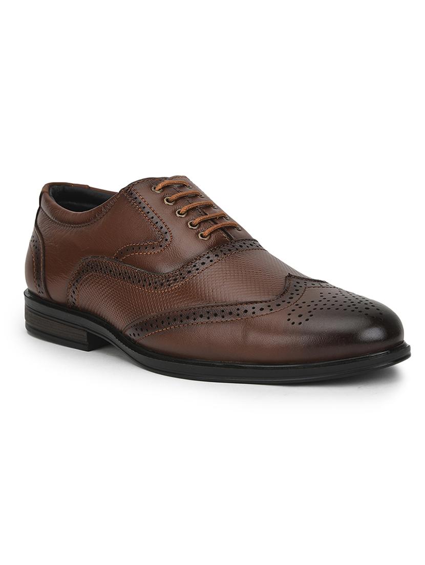 men brown lace-up brouge - 22029223 - Standard Image - 2