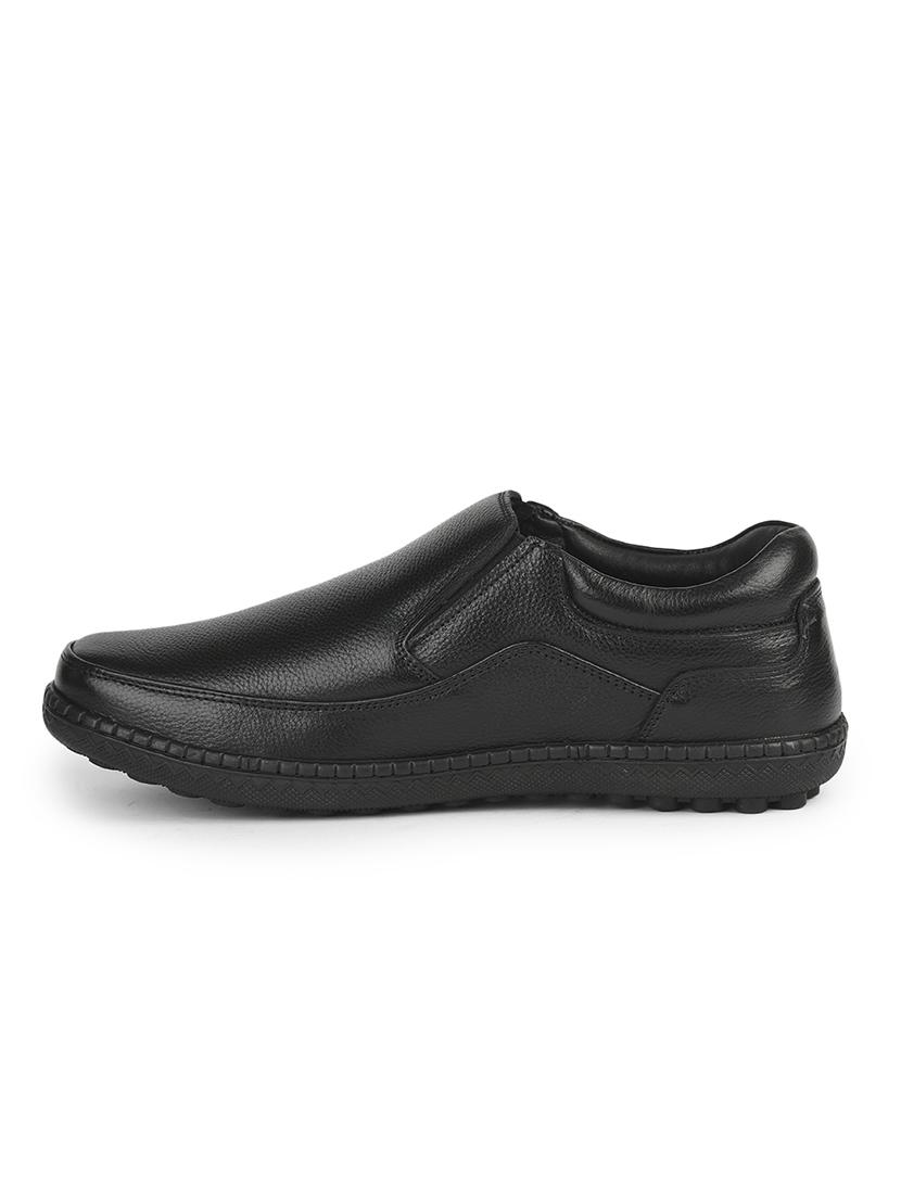 men solid slip on formal shoes - 22029239 - Standard Image - 2