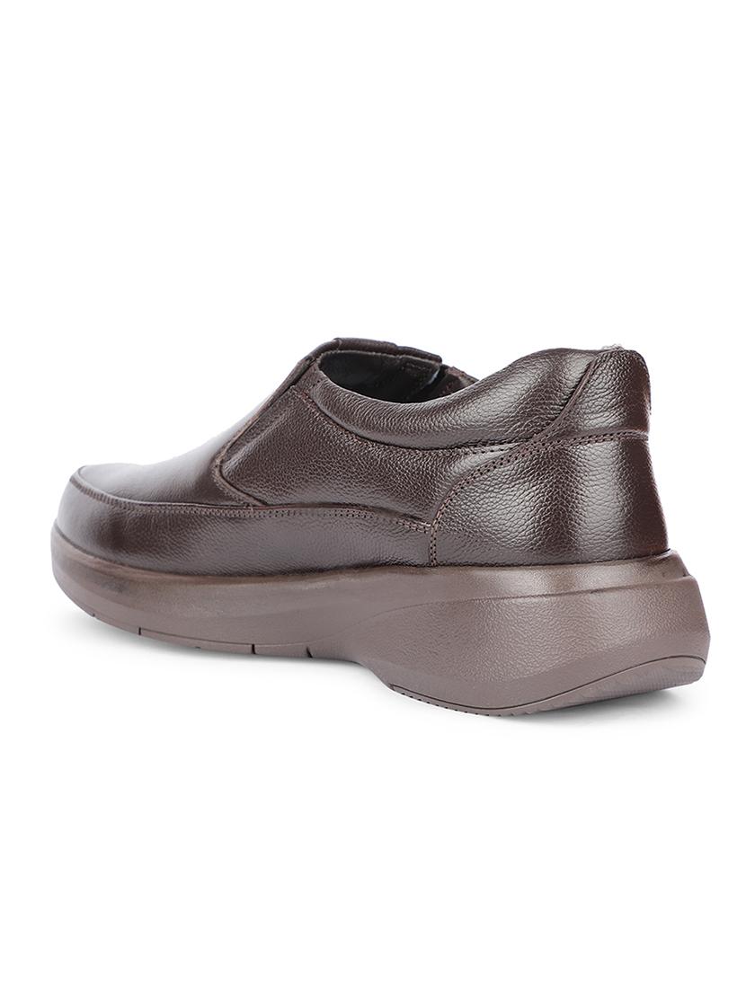 men solid slip on formal shoes - 22029251 - Standard Image - 2