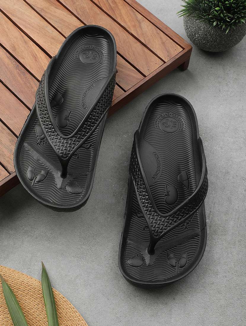 men solid toe separator flip flop