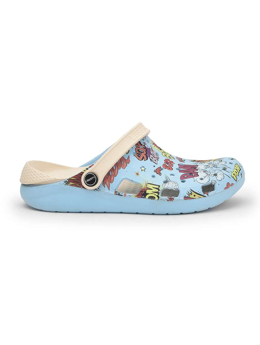 men printed slip on clogs - 22029347 -  Standard Image - 2