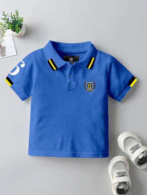 boys solid short sleeve polo t-shirt - 22029394 -  Standard Image - 0