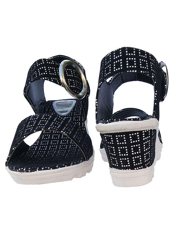 women black back strap wedge - 22029453 - Standard Image - 2