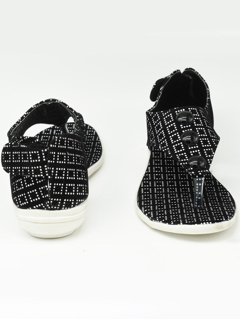 women polka doted t-strap flats - 22029463 - Standard Image - 2