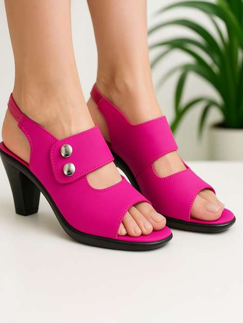 women solid back strap sandal - 22029468 - Standard Image - 0
