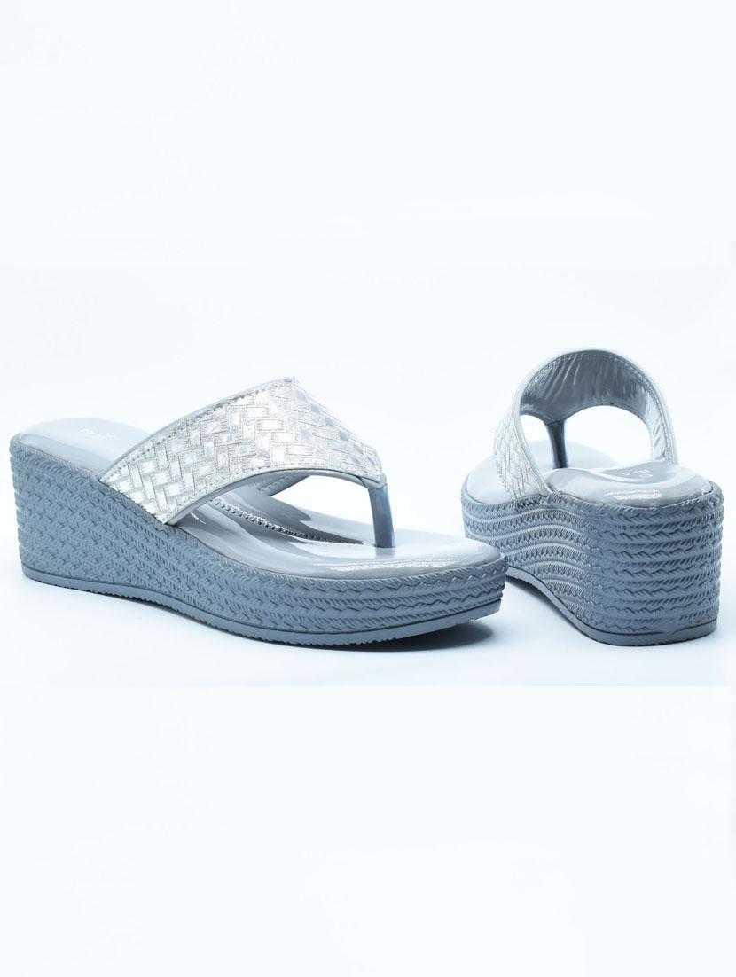 women solid slip on platfom wedges - 22029470 - Standard Image - 2