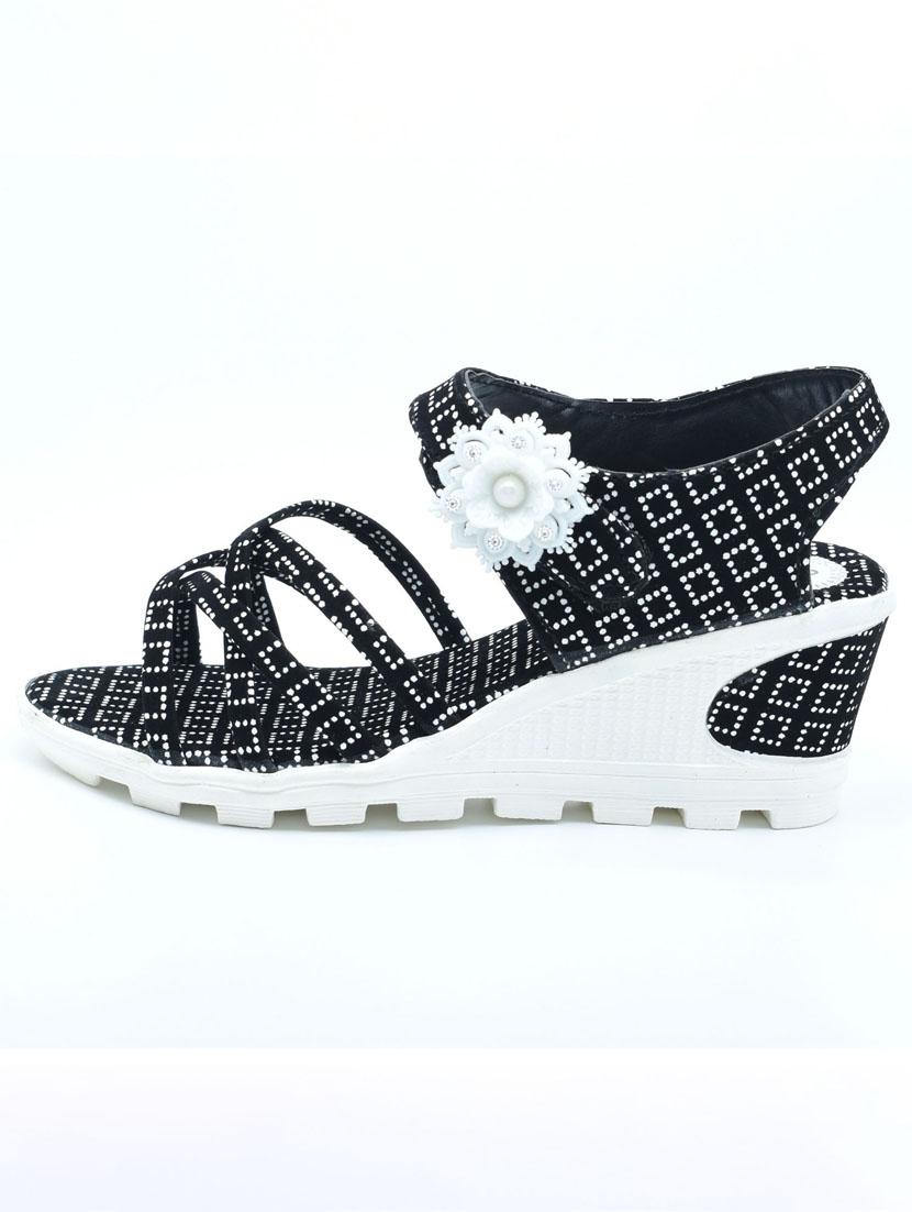 women black back strap wedge - 22029473 - Standard Image - 2