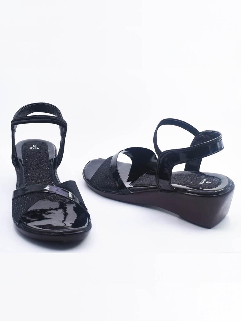 women black back strap wedge - 22029476 - Standard Image - 2
