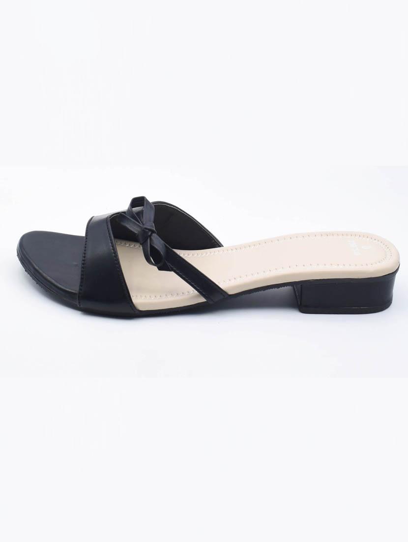 women solid slip on sandal - 22029485 - Standard Image - 2