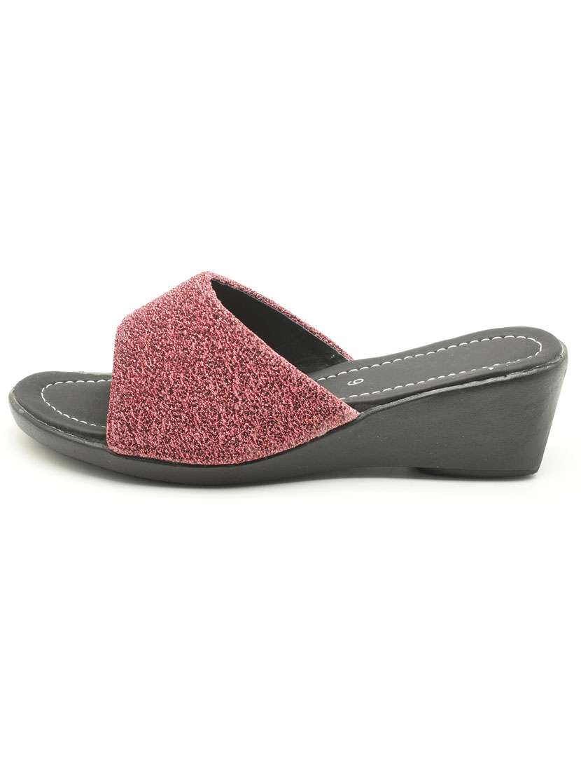 women solid slip on platfom wedges - 22029513 - Standard Image - 2