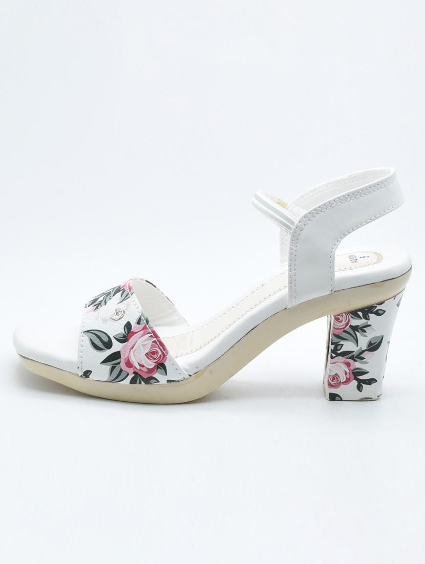 women floral print back strap sandals - 22029541 - Standard Image - 2