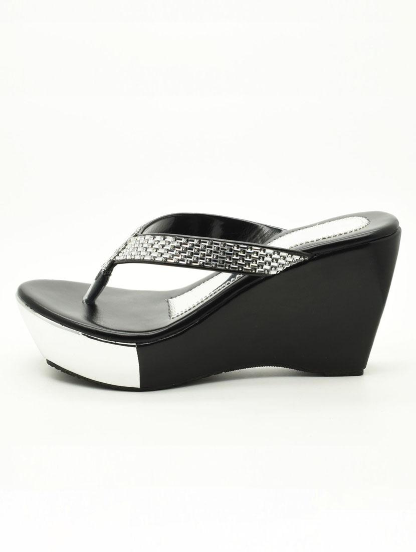 women embellished slip on wedges - 22029545 - Standard Image - 2