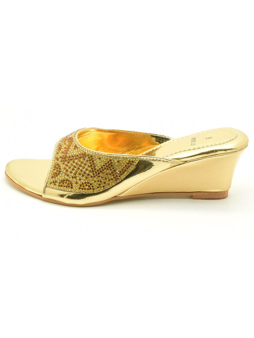 women embellished slip on wedges - 22029550 - Standard Image - 2