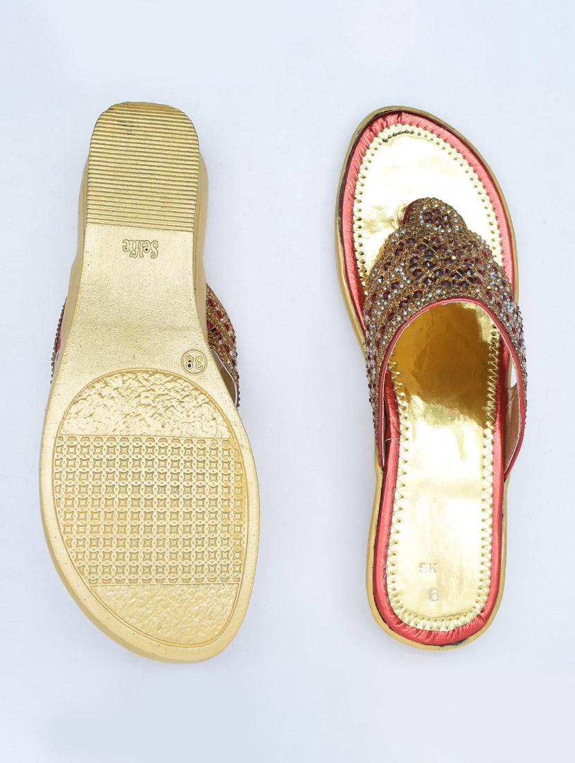 women embellished slip on wedges - 22029556 - Standard Image - 2