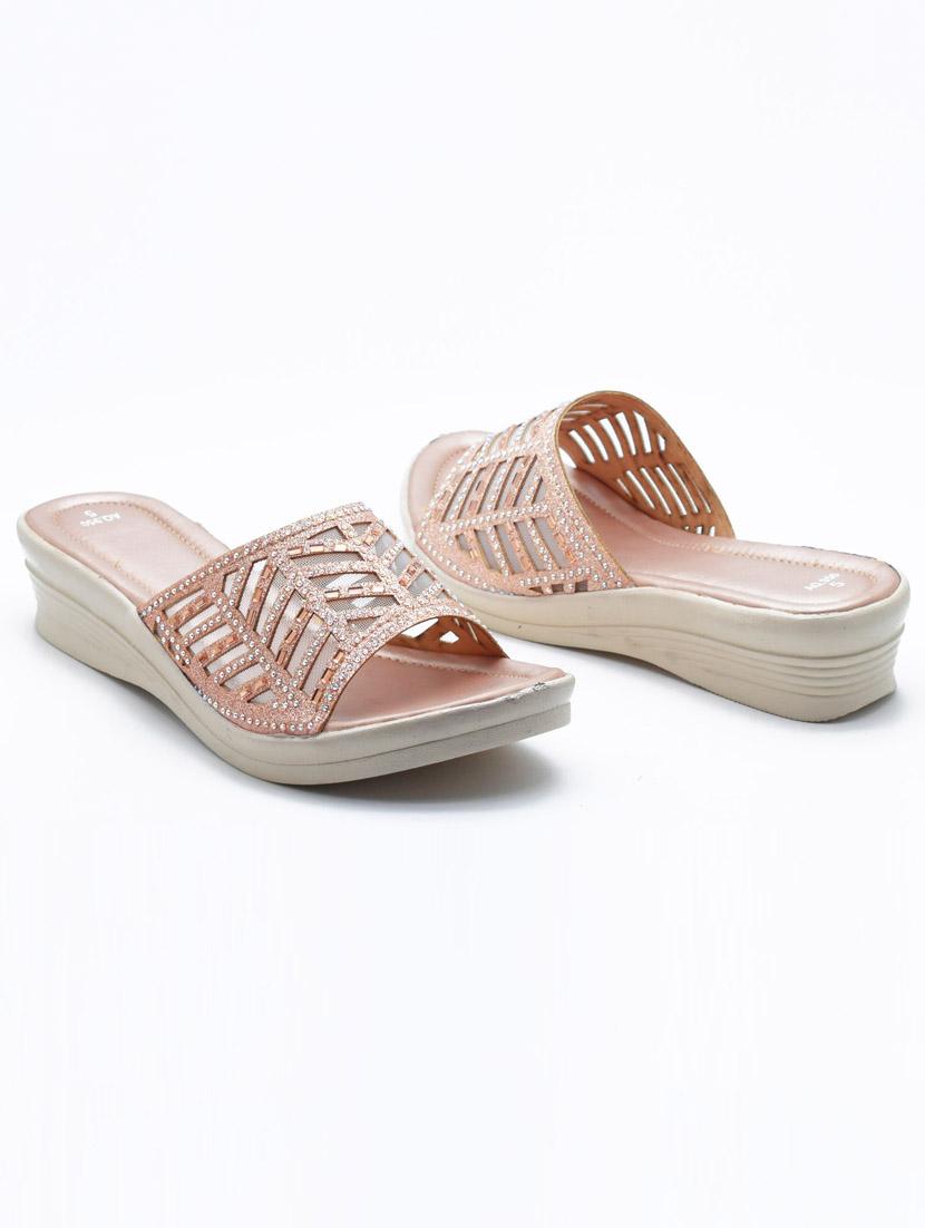 women embellished slip on wedges - 22029559 - Standard Image - 2