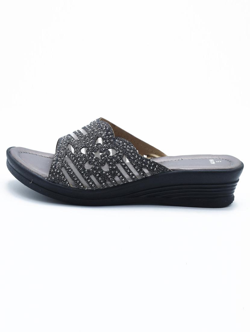 women embellished slip on wedges - 22029560 - Standard Image - 2