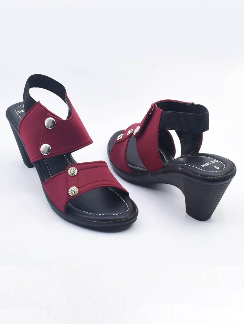 women solid back strap sandal - 22029562 - Standard Image - 2