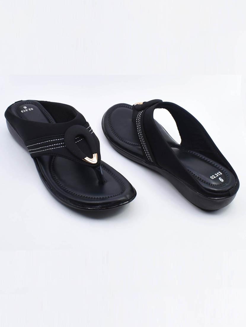 women solid slip on wedges - 22029565 - Standard Image - 2