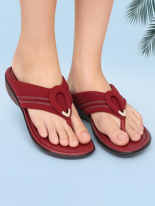 women solid slip on wedges - 22029567 - Standard Image - 0